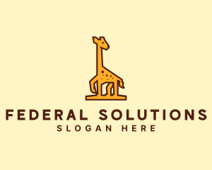 Tall Yellow Giraffe logo design