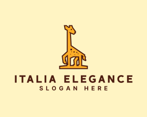 Tall Yellow Giraffe logo design