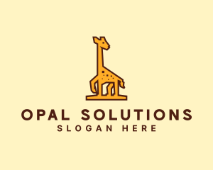 Tall Yellow Giraffe logo design