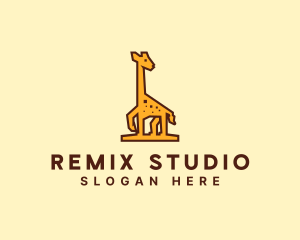 Tall Yellow Giraffe logo design