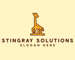 Tall Yellow Giraffe logo design