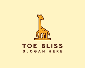 Tall Yellow Giraffe logo design