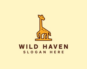 Tall Yellow Giraffe logo design