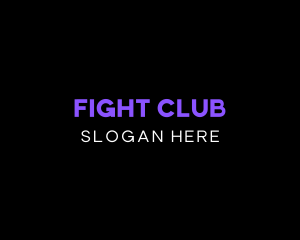 Neon Minimalist Club logo design