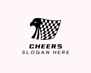 Motorsport - Eagle Racer Flag logo design