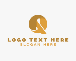 Financing - Modern Simple Letter Q logo design