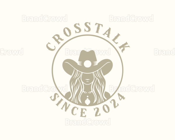 Western Cowgirl Rodeo Logo