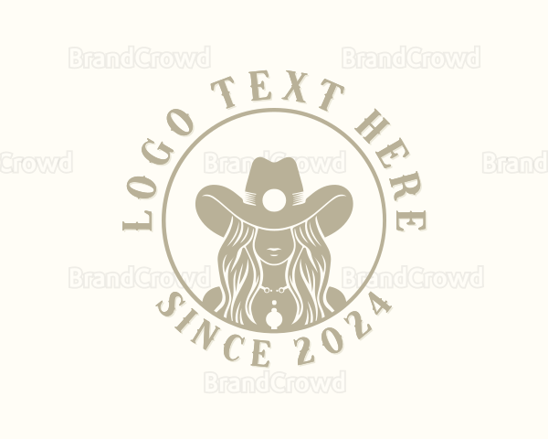 Western Cowgirl Rodeo Logo