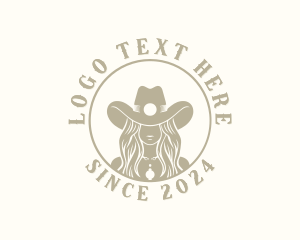 Western Cowgirl Rodeo Logo