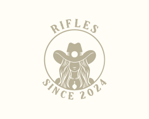 Western Cowgirl Rodeo Logo