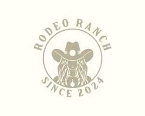 Cowgirl - Western Cowgirl Rodeo logo design