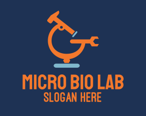 Microscope Science Tool logo design