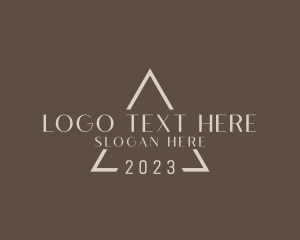 Aesthetics - Stylish Triangle Business logo design