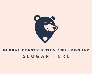 Bear Animal Safari Wildlife  Logo