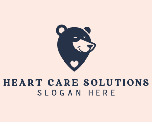 Bear Animal Safari Wildlife  logo design