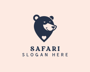 Bear Animal Safari Wildlife  logo design