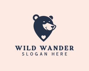 Bear Animal Safari Wildlife  logo design