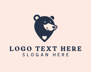 Vet - Bear Animal Safari Wildlife logo design