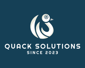Duck - Lake Duck Animal logo design