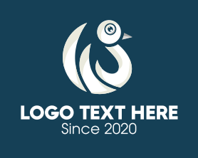 Heron - White Lake Duck logo design