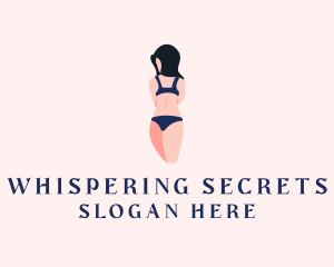 Intimate - Woman Lingerie Underwear logo design