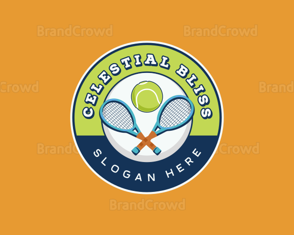 Tennis Ball Racket Logo