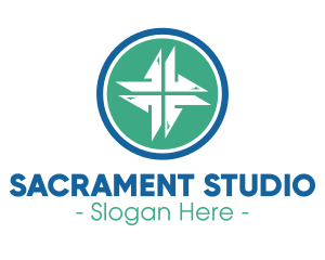 Sacrament - Modern Medical Cross logo design