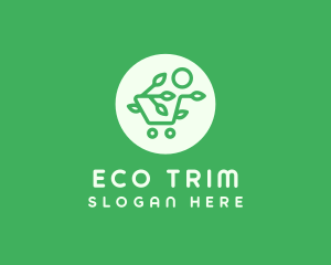 Eco Shopping Cart logo design