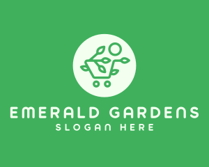 Eco Shopping Cart logo design