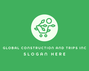 Convenience Store - Eco Shopping Cart logo design