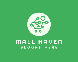 Eco Shopping Cart logo design