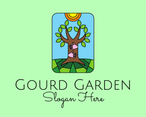 Stained Glass Nature Lover  logo design