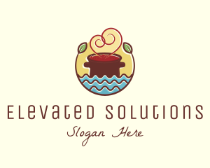 Soup Love Pot logo design