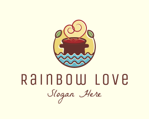 Soup Love Pot logo design