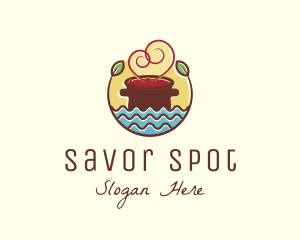 Soup Love Pot logo design