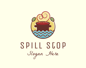 Soup Love Pot logo design