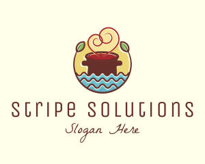 Soup Love Pot logo design