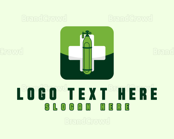 Medical Oxygen Tank Logo