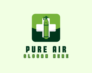 Oxygen - Medical Oxygen Tank logo design