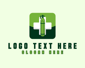 Medical Oxygen Tank Logo