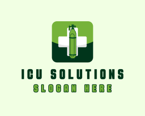 Icu - Medical Oxygen Tank logo design