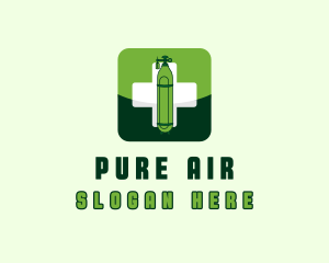 Medical Oxygen Tank logo design