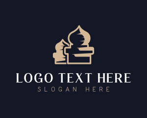 Landmark - Muslim Mosque Architecture logo design