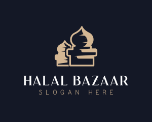 Muslim Mosque Architecture logo design