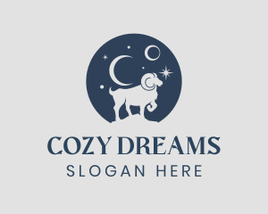 Moon Ram Dream  logo design