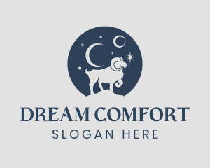 Moon Ram Dream  logo design