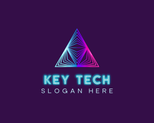 Tech Software Pyramid logo design