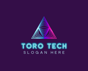 Tech Software Pyramid logo design