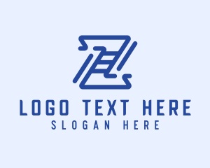 Letter Z - Generic Line Pattern Letter Z logo design