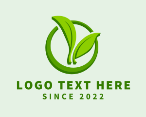 Vegan - Organic Nature Garden logo design